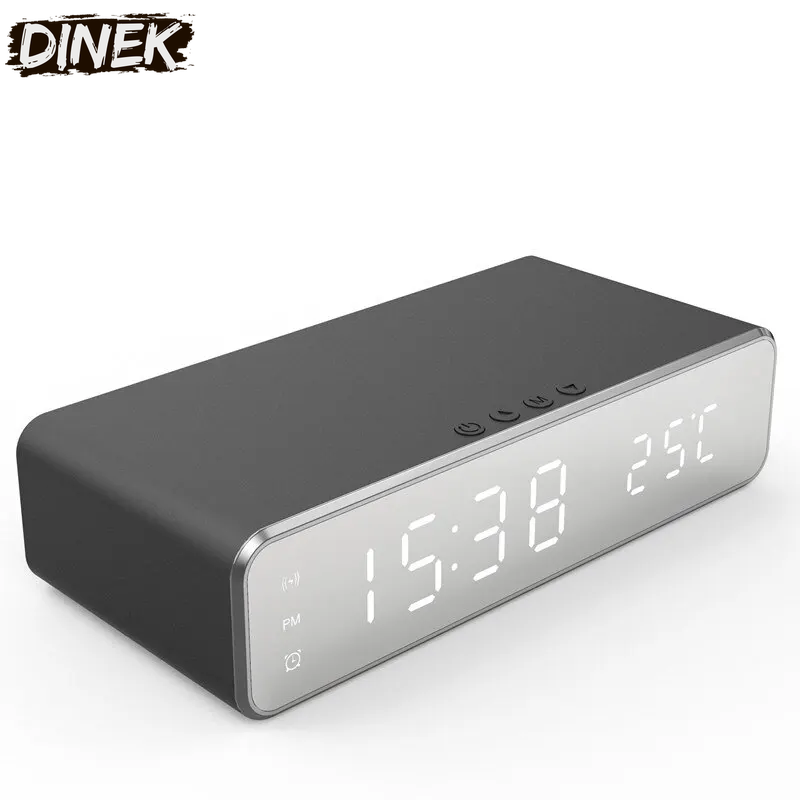 Wireless Changer with Alarm Clock and Thermometer