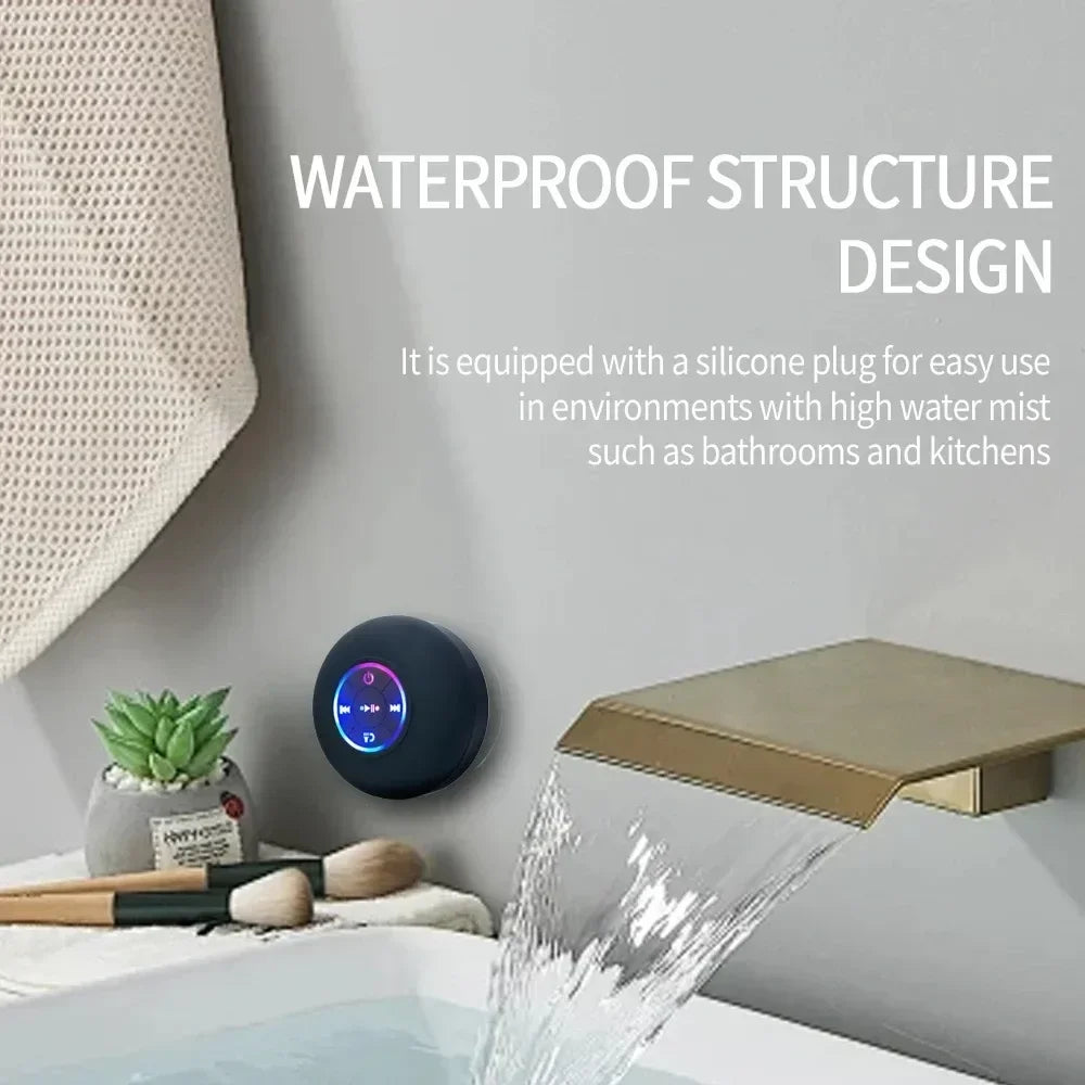 Mini Waterproof Speaker with Suction Cup