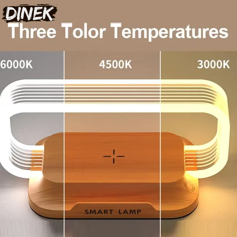 LED Desk Lamp & Wireless Charging Station