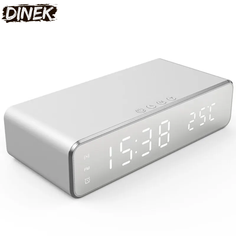 Wireless Changer with Alarm Clock and Thermometer